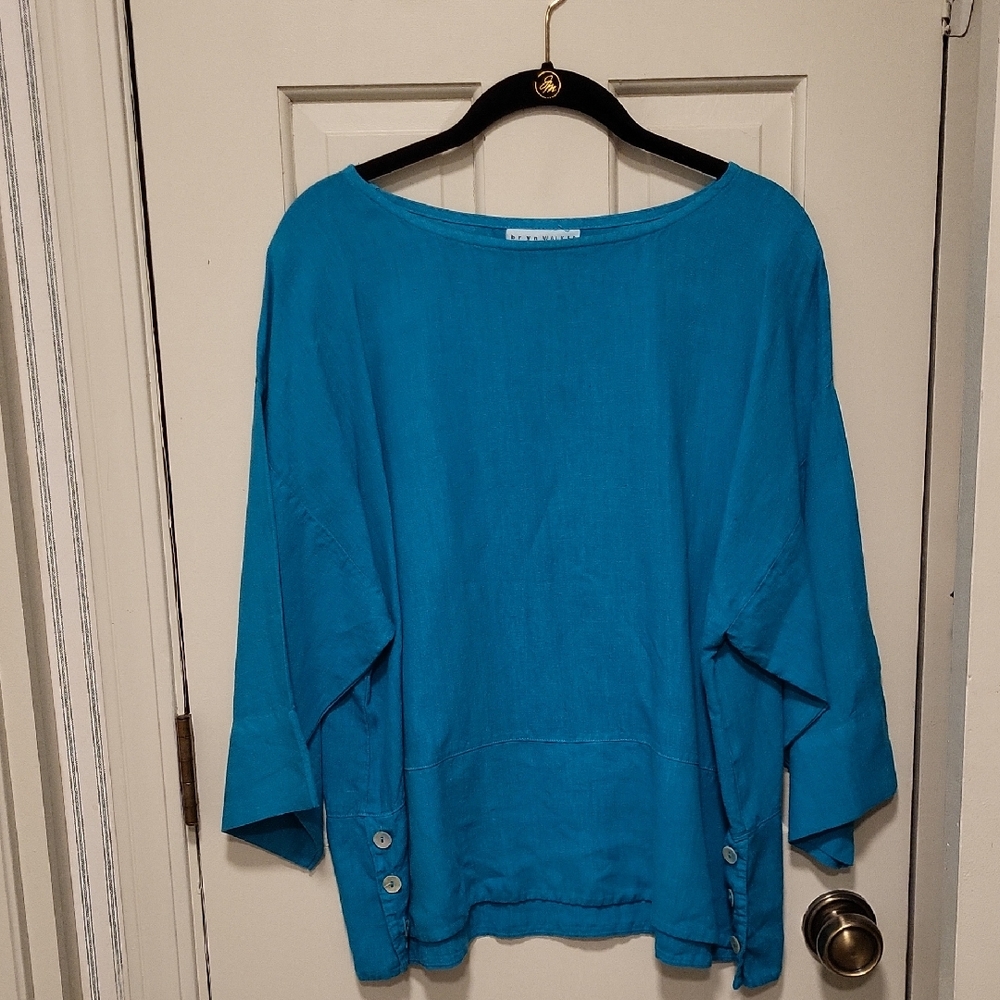 bryn Walker Turquoise Women's Blouse